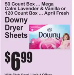 SuperFresh Downy Dryer Sheets offer