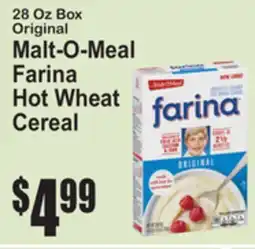 SuperFresh Original Malt-O-Meal Farina Hot Wheat Cereal offer