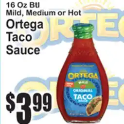 SuperFresh Ortega Taco Sauce offer