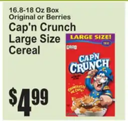 SuperFresh Cap'n Crunch Large Size Cereal offer