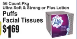 SuperFresh Puffs Facial Tissues offer