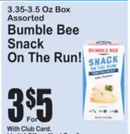 SuperFresh Assorted Bumble Bee Snack On The Run! offer