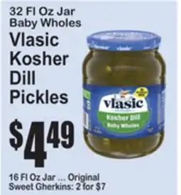 SuperFresh Vlasic Kosher Dill Pickles offer