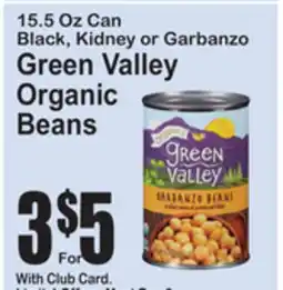 SuperFresh Green Valley Organic Beans offer