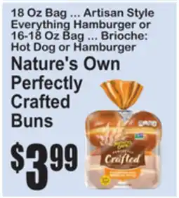 SuperFresh Nature's Own Perfectly Crafted Buns offer