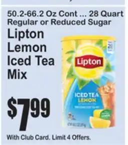 SuperFresh Lipton Lemon Iced Tea Mix offer
