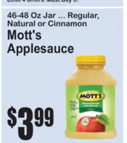 SuperFresh Mott's Applesauce offer
