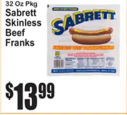 SuperFresh Sabrett Skinless Beef Franks offer