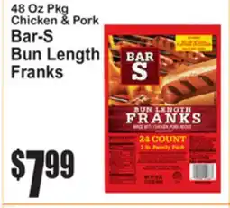 SuperFresh Bar-S Bun Length Franks offer