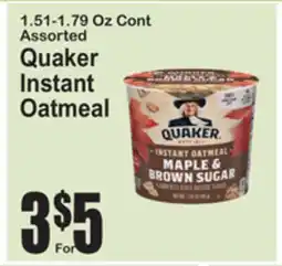 SuperFresh Quaker Instant Oatmeal offer
