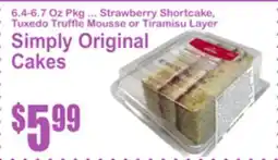 SuperFresh Simply Original Cakes offer