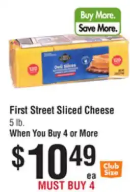 Smart & Final First Street Sliced Cheese offer