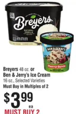 Smart & Final Breyers or Ben & Jerry's Ice Cream offer