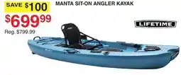 Dunham's Sports MANТА SIT-ON ANGLER KAYAK offer