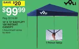 Dunham's Sports YOLI 10' X 10' EASYLIFT 100 INSTANT CANOPY offer