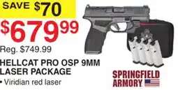 Dunham's Sports HELLCAT PRO OSP 9MM LASER PACKAGE offer