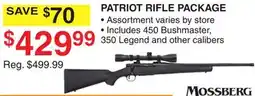 Dunham's Sports MOSSBERG PATRIOT RIFLE PACKAGE offer