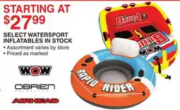 Dunham's Sports SELECT WATERSPORT INFLATABLES IN STOCK offer