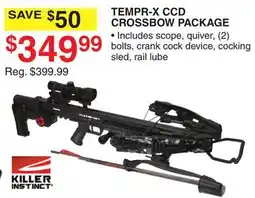 Dunham's Sports KILLER INSTINCT TEMPR-X CCD CROSSBOW PACKAGE offer