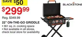 Dunham's Sports BLACKSTONE 22 ON-THE-GO GRIDDLE offer