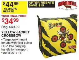 Dunham's Sports YELLOW JACKET CROSSBOW offer