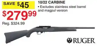 Dunham's Sports RUGER 10/22 CARBINE offer