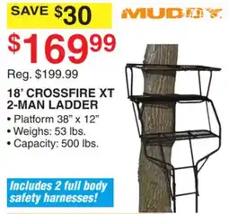 Dunham's Sports MUDDY 18' CROSSFIRE XT 2-MAN LADDER offer