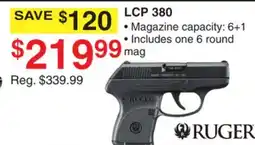 Dunham's Sports RUGER LCP 380 offer