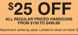Dunham's Sports HANDGUNS offer