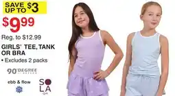 Dunham's Sports GIRLS' TEE, TANK OR BRA offer
