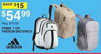 Dunham's Sports ADIDAS PRIME 7 OR PHENOM BACKPACK offer