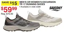 Dunham's Sports MEN'S OR WOMEN'S EXCURSION TR 17 RUNNING SHOES offer