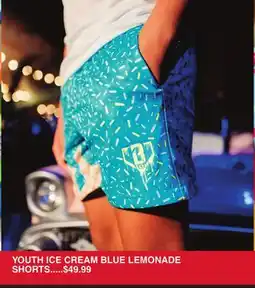 Dunham's Sports YOUTH ICE CREAM BLUE LEMONADE SHORTS offer