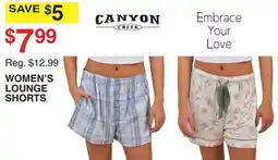 Dunham's Sports CANYON CREEK WOMEN'S LOUNGE SHORTS offer