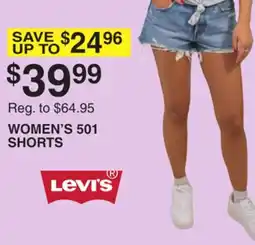 Dunham's Sports LEVI'S WOMEN'S 501 SHORTS offer