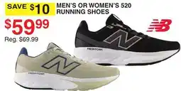 Dunham's Sports NEW BALANCE MEN'S OR WOMEN'S 520 RUNNING SHOES offer