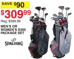 Dunham's Sports SPALDING MEN'S OR WOMEN'S S300 PACKAGE SET offer