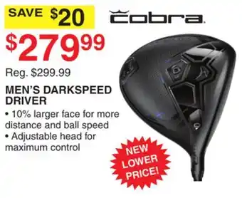 Dunham's Sports COBRA MEN'S DARKSPEED DRIVER offer