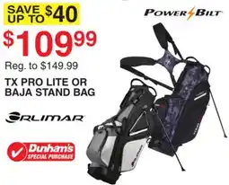 Dunham's Sports TX PRO LITE OR BAJA STAND BAG offer