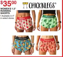 Dunham's Sports CHICKNLEGS WOMEN'S 1.5 RUNNING SHORTS offer
