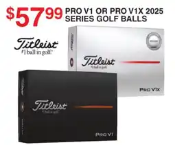 Dunham's Sports TITLEIST PRO V1 OR PRO V1X 2025 SERIES GOLF BALLS offer