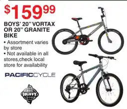 Dunham's Sports BOYS' 20 VORTAX OR 20 GRANITE BIKE offer
