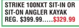 Dunham's Sports STRIKE 100NXT SIT-IN OR SIT-ON ANGLER KAYAK offer