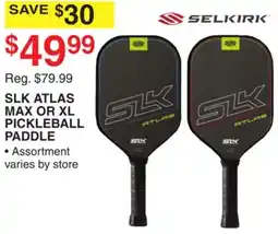 Dunham's Sports SELKIRK SLK ATLAS MAX OR XL PICKLEBALL PADDLE offer