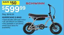 Dunham's Sports SCHWINN HURRICANE E-BIKE offer