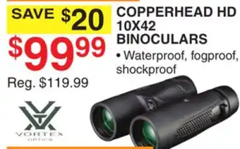 Dunham's Sports COPPERHEAD HD 10X42 BINOCULARS offer