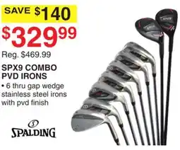 Dunham's Sports SPX9 COMBO PVD IRONS offer