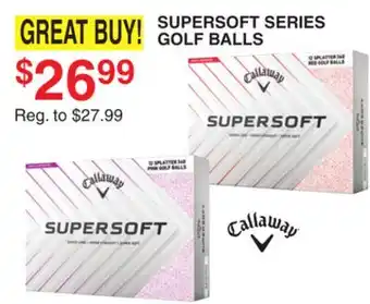 Dunham's Sports SUPERSOFT SERIES GOLF BALLS offer