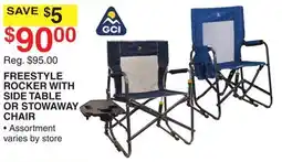 Dunham's Sports GCI FREESTYLE ROCKER WITH SIDE TABLE OR STOWAWAY CHAIR offer