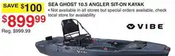 Dunham's Sports VIBE SEA GHOST 10.5 ANGLER SIT-ON KAYAK offer